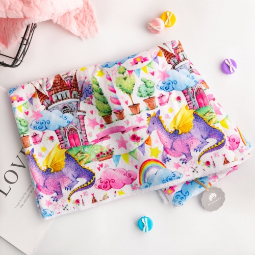 custom printing ultra soft minky fabric - My Dreamtones