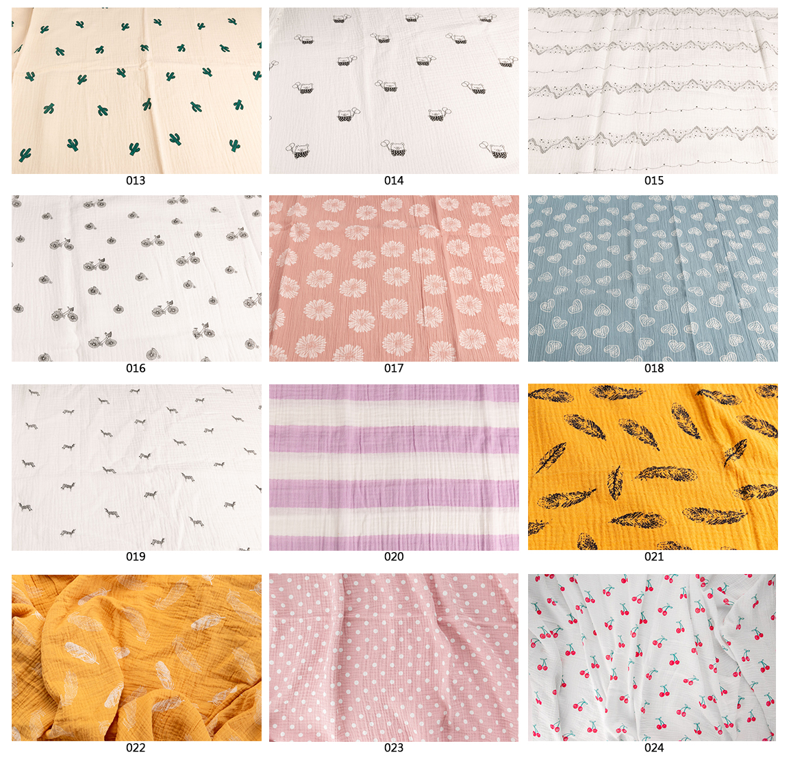 Wholesale 4 Layer Muslin Crinkle Gauze Fabric %100 Organic Cotton –  SoftMuslin